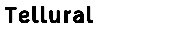 Tellural font preview